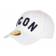 Casquette ICON Blanche Et Noire Design Streetwear Baseball Fyck CASQUETTES Hip Hop Honour