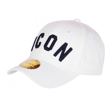 Casquette ICON Blanche Et Noire Design Streetwear Baseball Fyck CASQUETTES Hip Hop Honour