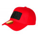 Casquette ICON Rouge et Noire Strass Streetwear Baseball Orka CASQUETTES Hip Hop Honour