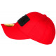 Casquette ICON Rouge et Noire Strass Streetwear Baseball Orka CASQUETTES Hip Hop Honour