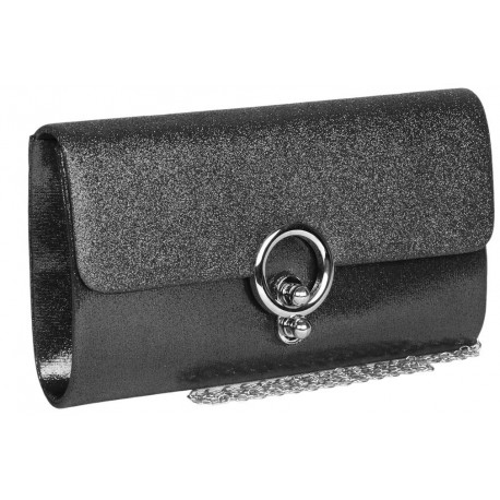 Grande Pochette Femme Noire Paillettes Sac Soiree Mariage Champagne Eljya Pochette cérémonie Nyls Création