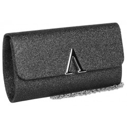 Pochette Femme Noire Brillante Mariage Sac Soiree Marine Jolya Pochette cérémonie Nyls Création