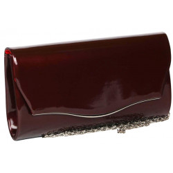 Pochette Femme Bordeaux Vernis Mariage Minaudiere Classe Egla Pochette cérémonie Nyls Création