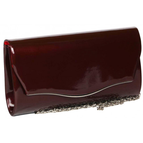 Pochette Femme Bordeaux Vernis Mariage Minaudiere Classe Egla Pochette cérémonie Nyls Création