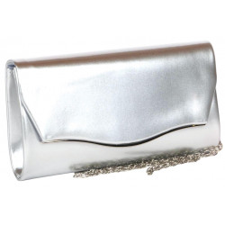 Pochette Femme Argent Vernis Mariage Minaudiere Grise Egla Pochette cérémonie Nyls Création