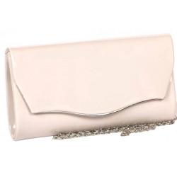 Pochette Femme Beige Vernis Mariage Minaudiere Nude Egla Pochette cérémonie Nyls Création