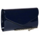 Pochette Femme Bleue Vernis Mariage Minaudiere Marine Aela Pochette cérémonie Nyls Création