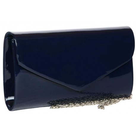 Pochette Femme Bleue Vernis Mariage Minaudiere Marine Aela Pochette cérémonie Nyls Création