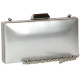 Minaudiere Vernis argent Pochette Femme Mariage Grise Moea Pochette cérémonie Nyls Création