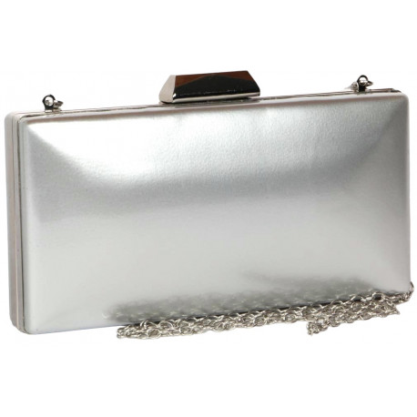 Minaudiere Vernis argent Pochette Femme Mariage Grise Moea Pochette cérémonie Nyls Création