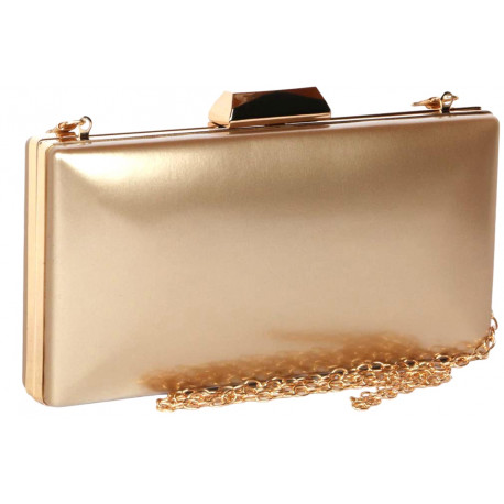 Minaudiere Vernis Dorée Pochette Femme Mariage Gold Moea Pochette cérémonie Nyls Création