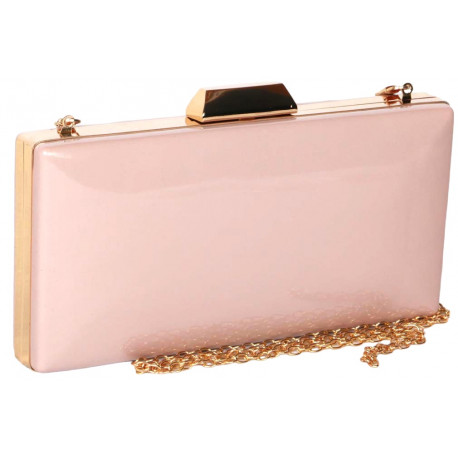 Minaudiere Vernis Rose Pochette Femme Mariage Classe Moea Pochette cérémonie Nyls Création