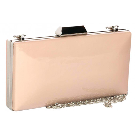 Minaudiere Vernis Nude Pochette Femme Mariage Beige Moea Pochette cérémonie Nyls Création