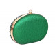 Pochette femme Cristal Verte Doree Sac Clutch Minaudiere Strass Noella Pochette cérémonie Nyls Création