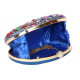 Pochette femme Cristal Bleue Doree Sac Clutch Minaudiere Strass Noella Pochette cérémonie Nyls Création