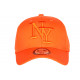 Casquette NY Orange en Coton Tendance Visiere Baseball Stazky CASQUETTES Hip Hop Honour