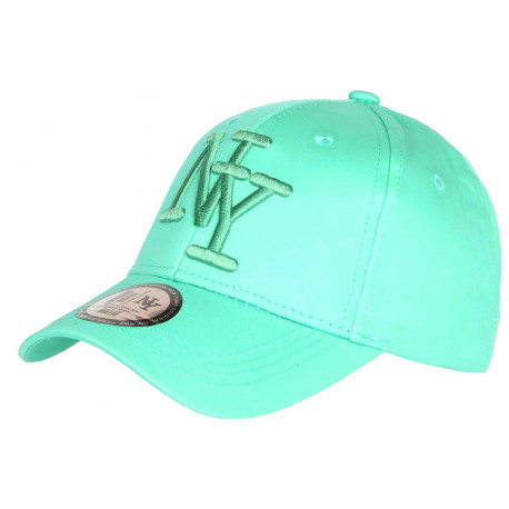 Casquette NY Vert Pastel en Coton Originale Visiere Baseball Stazky CASQUETTES Hip Hop Honour