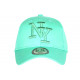 Casquette NY Vert Pastel en Coton Originale Visiere Baseball Stazky CASQUETTES Hip Hop Honour