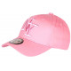 Casquette NY Rose Pastel en Coton Originale Visiere Baseball Stazky CASQUETTES Hip Hop Honour