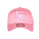 Casquette NY Rose Pastel en Coton Originale Visiere Baseball Stazky CASQUETTES Hip Hop Honour