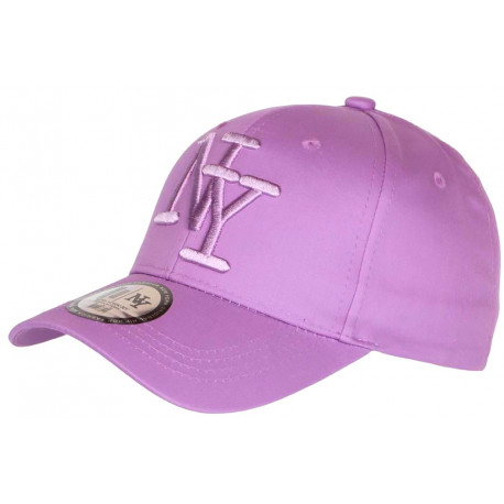 Casquette NY Violette Pastel en Coton Originale Visiere Baseball Stazky CASQUETTES Hip Hop Honour