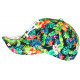 Casquette NY Orange et Verte Tropicale Fleurs Ananas Baseball Sunlight CASQUETTES Hip Hop Honour