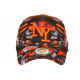 Casquette Enfant Orange et Grise Originale Streetwear Baseball Larsy 7 a 12 ans Casquette Enfant Hip Hop Honour