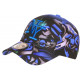 Casquette Enfant Bleue et Grise Originale Streetwear Baseball Larsy 7 a 12 ans Casquette Enfant Hip Hop Honour