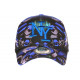 Casquette Enfant Bleue et Grise Originale Streetwear Baseball Larsy 7 a 12 ans Casquette Enfant Hip Hop Honour