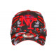 Casquette Enfant Rouge et Grise Originale Baseball Larsy 7 a 12 ans Casquette Enfant Hip Hop Honour