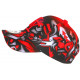 Casquette Enfant Rouge et Grise Originale Baseball Larsy 7 a 12 ans Casquette Enfant Hip Hop Honour