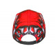 Casquette NY Rouge et Grise Originale Streetwear Baseball Larsy CASQUETTES Hip Hop Honour