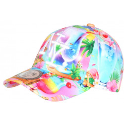 Casquette Enfant Rose Bleue Originale Summer Breeze 7 à 11 Ans Casquette Enfant Hip Hop Honour