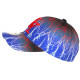 Casquette NY Rouge et Bleue Print Streetwear Baseball Eklyr CASQUETTES Hip Hop Honour