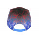 Casquette Enfant Rouge Bleue Print Original Eklyr NY Baseball 7 à 12 ans Casquette Enfant Hip Hop Honour