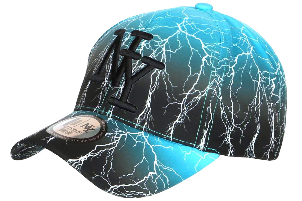 Casquette Baseball Enfant NY Flammes Orange - Streetwear Garçon 7-11 Ans, 100% Polyester