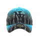 Casquette Enfant Turquoise et Noire Originale Eklyr NY Baseball 7 à 12 ans Casquette Enfant Hip Hop Honour