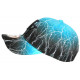 Casquette Enfant Turquoise et Noire Originale Eklyr NY Baseball 7 à 12 ans Casquette Enfant Hip Hop Honour