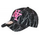 Casquette NY Noire et Rose Design Streetwear Baseball Eklyr CASQUETTES Hip Hop Honour