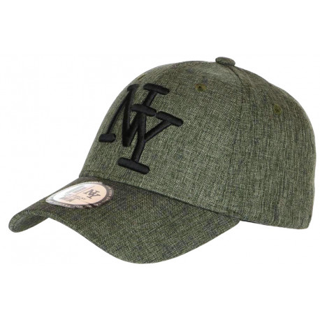 Casquette NY Verte Denim Chinee Classe Tendance Baseball Laxy CASQUETTES Hip Hop Honour