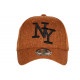 Casquette NY Orange Denim Chinee Classe Tendance Baseball Laxy CASQUETTES Hip Hop Honour