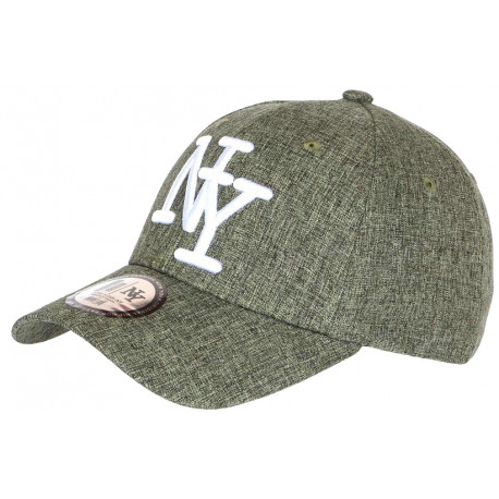 Casquette NY Verte Denim Chinee et Blanche Classe Baseball Laxy CASQUETTES Hip Hop Honour