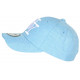 Casquette NY Bleu Ciel Chinée Denim et Blanche Classe Laxy CASQUETTES Hip Hop Honour