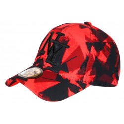 Casquette NY Camouflage Rouge et Noire Fashion Baseball Kaska CASQUETTES Hip Hop Honour