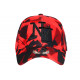 Casquette NY Camouflage Rouge et Noire Fashion Baseball Kaska CASQUETTES Hip Hop Honour