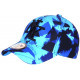 Casquette NY Camouflage Bleue et Noire Fashion Baseball Kaska CASQUETTES Hip Hop Honour