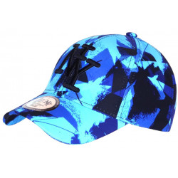 Casquette NY Camouflage Bleue et Noire Fashion Baseball Kaska CASQUETTES Hip Hop Honour