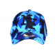 Casquette NY Camouflage Bleue et Noire Fashion Baseball Kaska CASQUETTES Hip Hop Honour