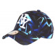 Casquette NY Bleue et Noire Streetwear Originale Baseball Daska CASQUETTES Hip Hop Honour
