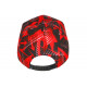 Casquette NY Rouge et Noire Streetwear Originale Baseball Daska CASQUETTES Hip Hop Honour